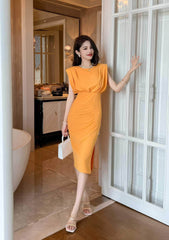 Ruffled Sleeveless Asymmetrical Hem Dress