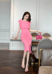 Ruffled Sleeveless Asymmetrical Hem Dress
