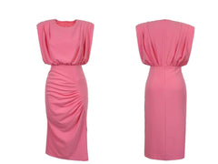 Ruffled Sleeveless Asymmetrical Hem Dress