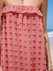 Ruffled Swiss Dot Cami Dress