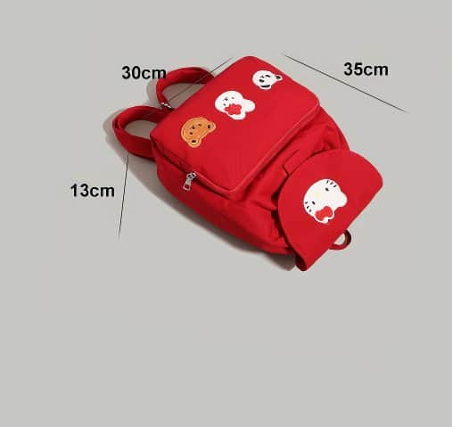 Sanrio Hello Kitty & Friends Patch Schoolbag Red