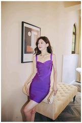 Sculpting Spaghetti Strap Bandage Bodycon Dress