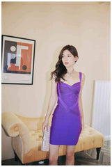 Sculpting Spaghetti Strap Bandage Bodycon Dress