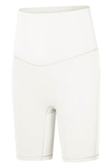 Seamless High-Rise Wide Waistband Biker Shorts