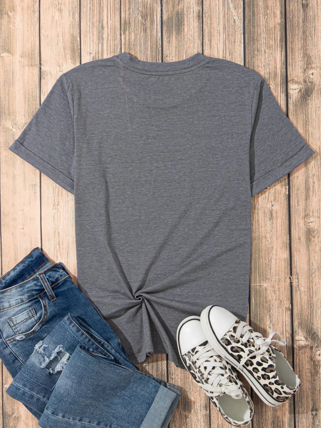 Sequin Bow Short Sleeve Tee