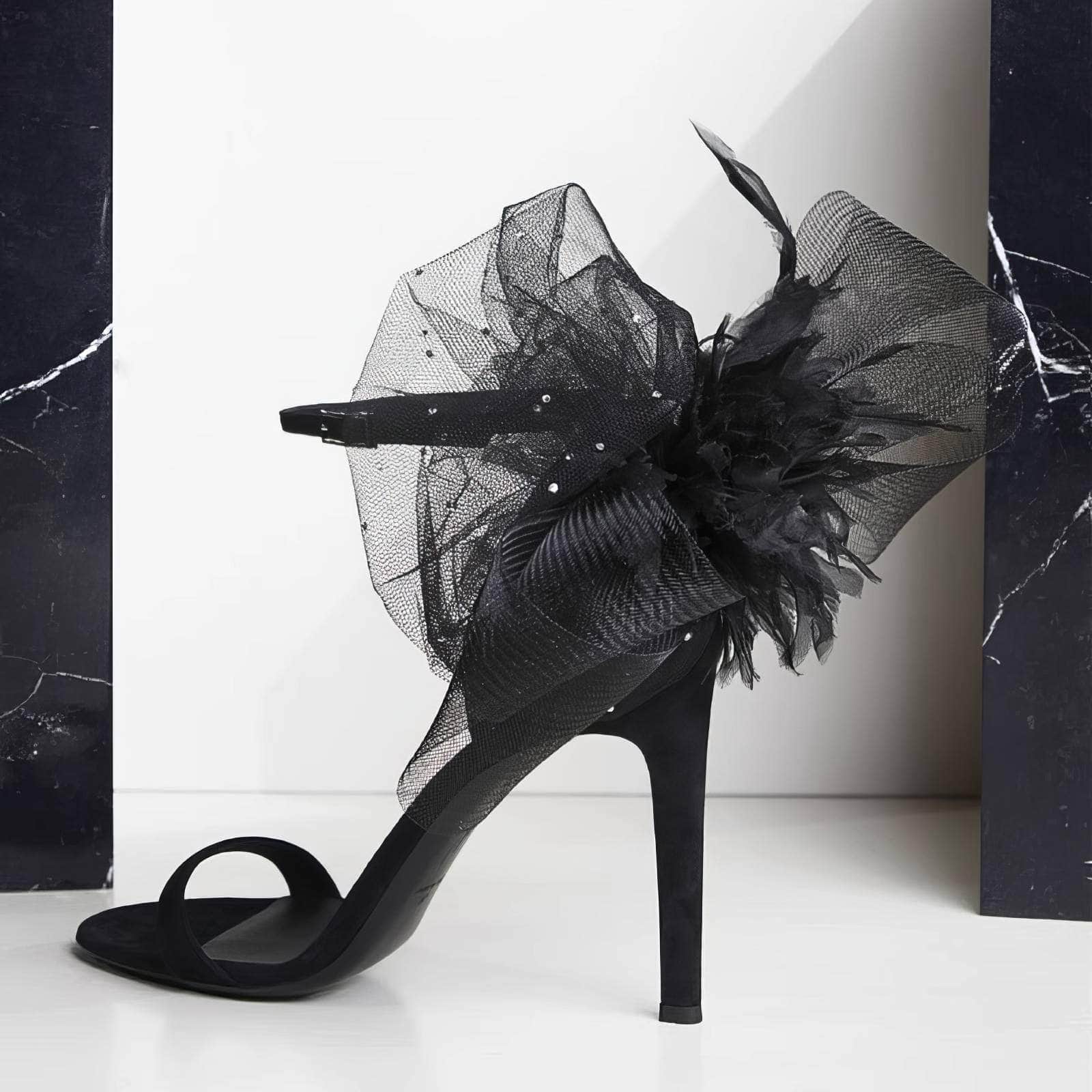 Sexy Ankle Strap Flower Heels