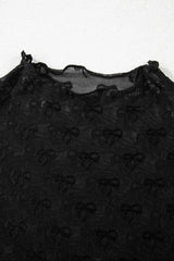 Sheer Mesh Short Sleeve Top