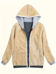 Sherpa Lined Zip-Up Hoodie