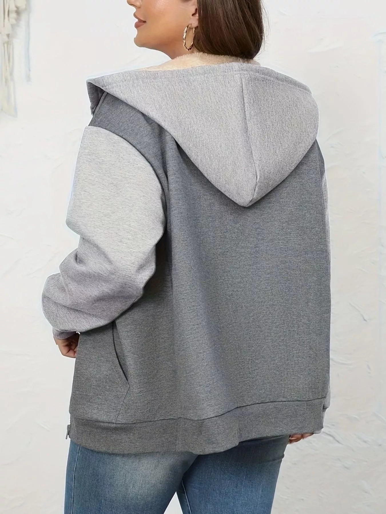 Sherpa Lined Zip-Up Hoodie