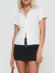 Short Sleeve Button-Up Shirt