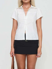 Short Sleeve Button-Up Shirt