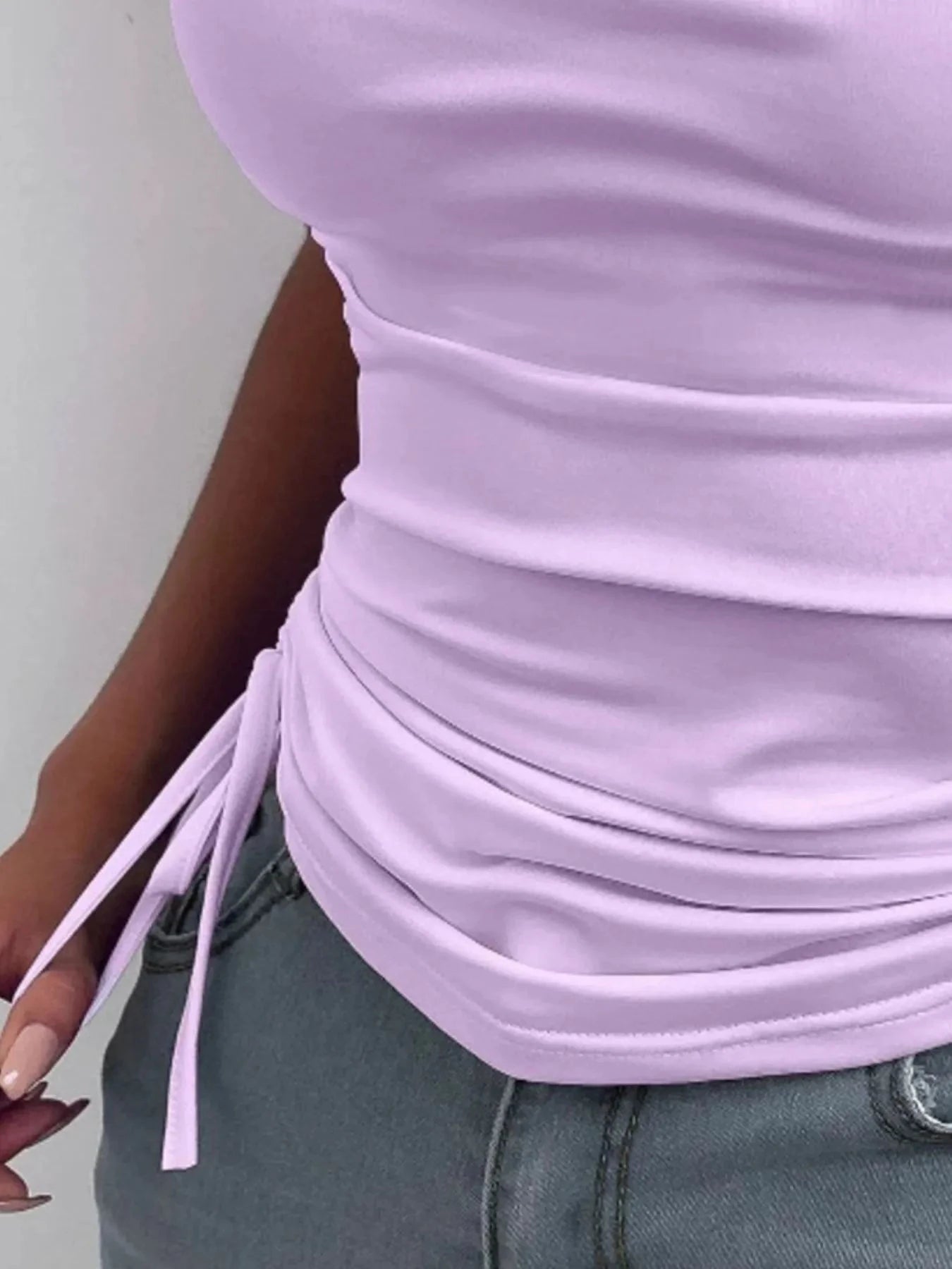 Side Drawstring Ruched Cami