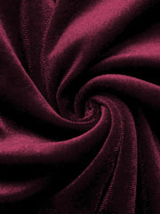 Side Tied Velvet Skirt