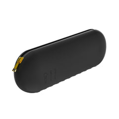 Silicone travel makeup brush holder for portable cosmetic organization black