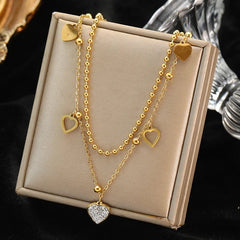 Sky Blue Eyes Zircon Crystal Pendant Necklace N099