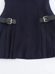 Sleeveless Halter Neck Mini Dress