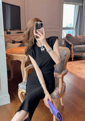 Sleeveless Round Neck Cut-Out Midi Dress