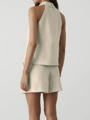 Sleeveless Top and Shorts Set