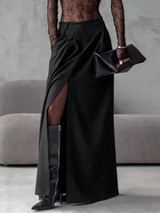 Slit Maxi Skirt