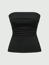 Slit Ruched Tube Top