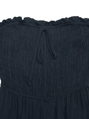 Smocked Tube Wide Leg Jumpsuit