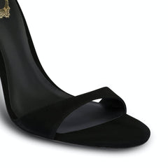 Snake Strapped Oval Toe Thin Heels