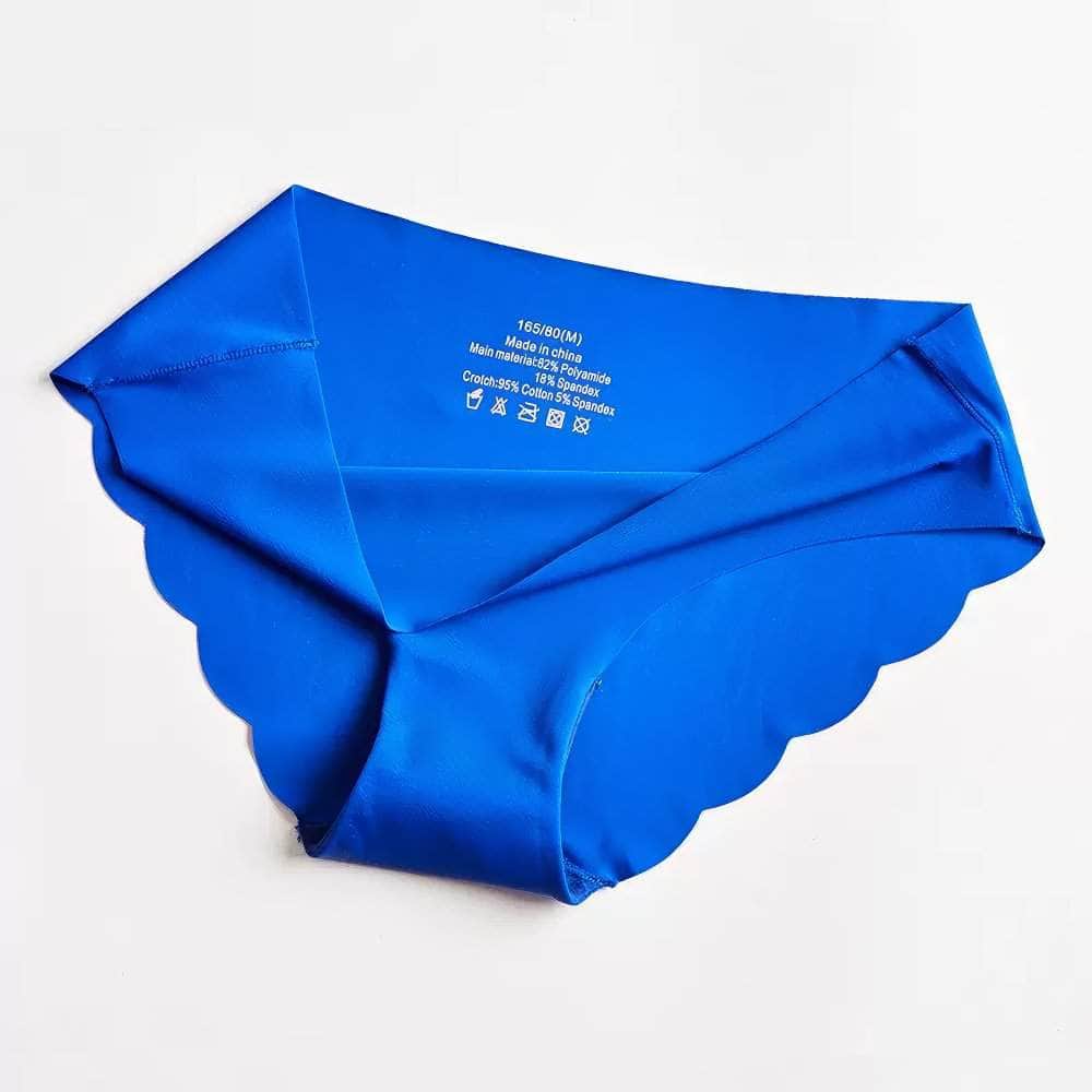 Soft Breathable Scalloped Trim Midi Panties