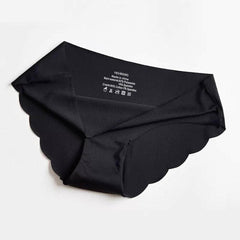 Soft Breathable Scalloped Trim Midi Panties