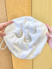 Soft skin-friendly towel with hanging ear, steam heating, hot/cold compress