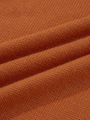 Solid Color Ribbed Trim Drop Shoulder Sweater