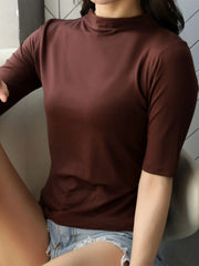 Solid Color Short Sleeve T-Shirt