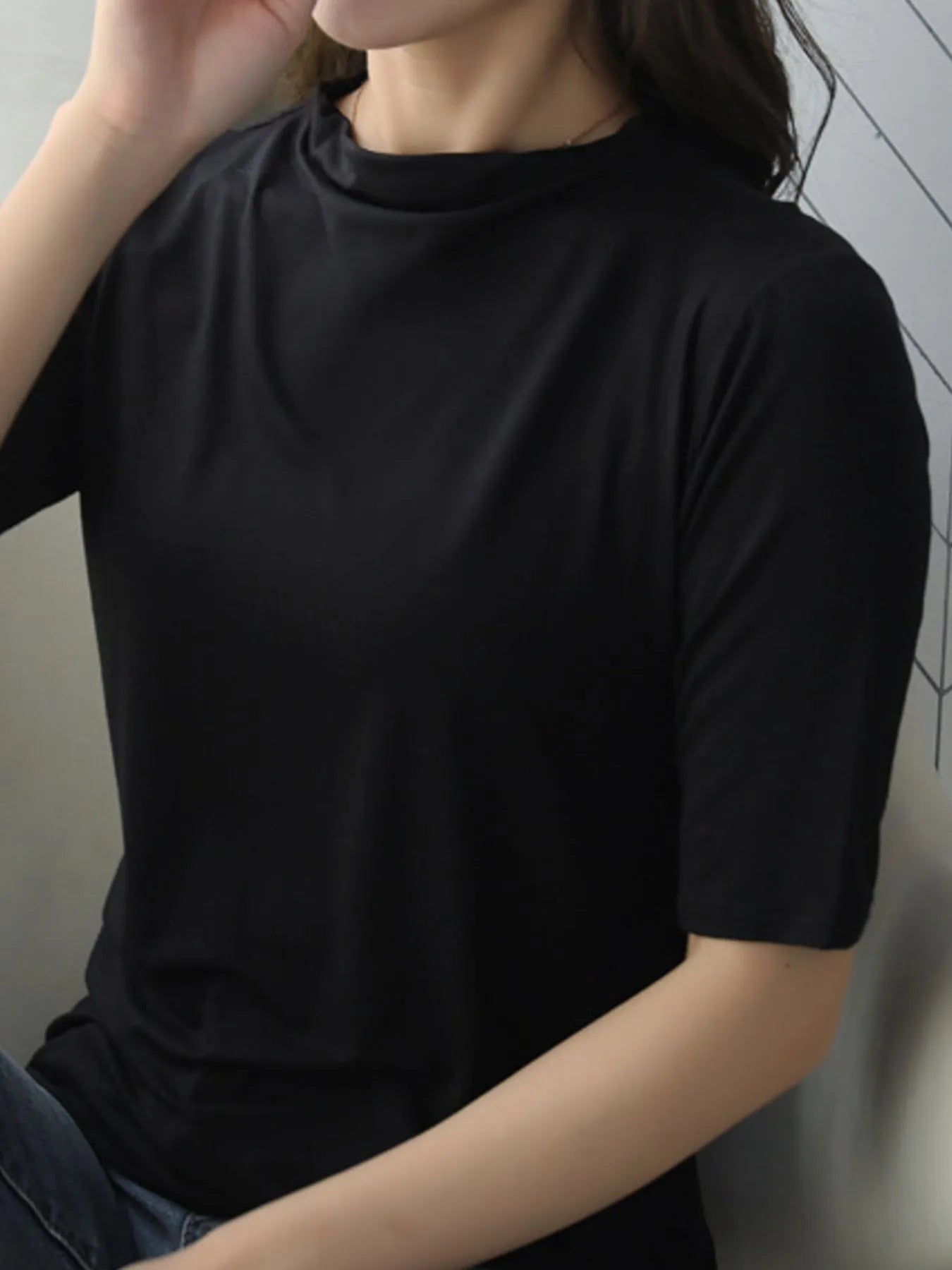 Solid Color Short Sleeve T-Shirt