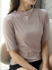 Solid Color Short Sleeve T-Shirt