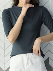 Solid Color Short Sleeve T-Shirt