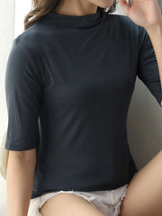 Solid Color Short Sleeve T-Shirt