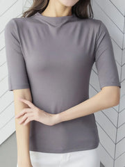 Solid Color Short Sleeve T-Shirt