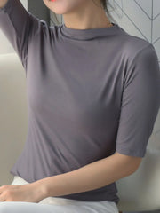 Solid Color Short Sleeve T-Shirt