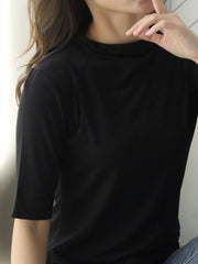 Solid Color Short Sleeve T-Shirt