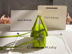 Solid Color Top Handle Satchel Bag