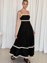 Spaghetti Strap Maxi Dress Black / S