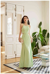 Spaghetti Strappy Bodice Mermaid Dress