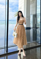 Spaghetti Straps Aline Floral Dress