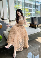 Spaghetti Straps Aline Floral Dress