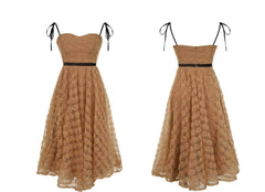 Spaghetti Straps Aline Floral Dress