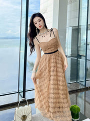 Spaghetti Straps Aline Floral Dress