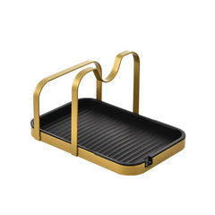 Spoon rest and pot lid holder: removable shelf stand organizer B