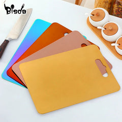 Stainless Steel Chopping Block - Golden Cutting Board for Kneading Flour, Kitchen Tools, Fruit, Vegetable, and Meat