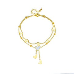 Stainless Steel Heart Love Anklets B903