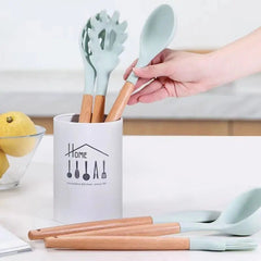 Stainless steel kitchen utensil holder: organizer for cutlery
