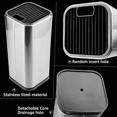 Stainless Steel Knife Stand Holder - High-End Kitchen Accessories